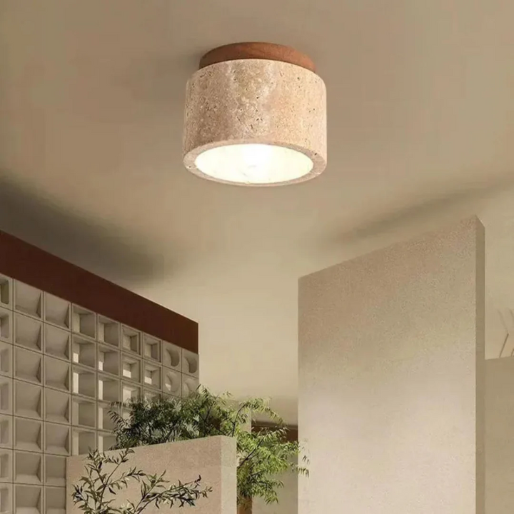 Japanische Deckenlampe aus Holz – Minimalistisch, Warm & Stilvoll | Ideal für Schlafzimmer, Wohnzimmer & moderne Wohnräume