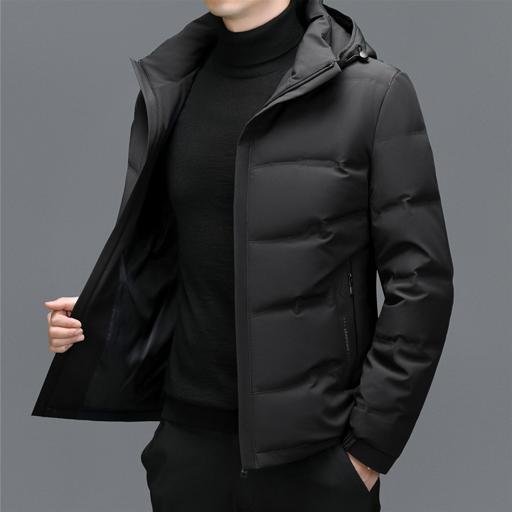 Herren Steppjacke Mit Langen Ärmeln | Reißverschluss