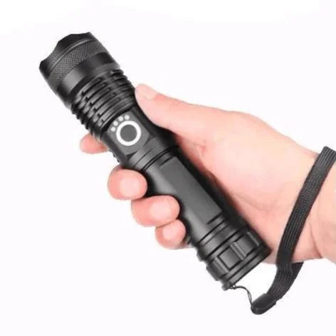 Ultra Bright Rechargeable LED Flashlight with Zoom Function