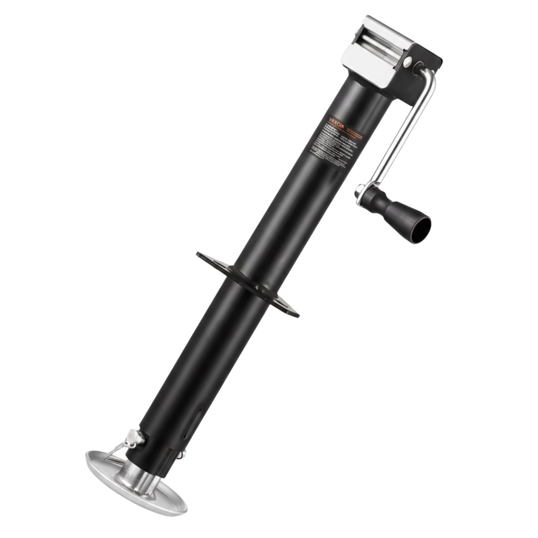 5000 lb A-Frame Trailer Jack, 15 in Travel, Adjustable Drop Leg