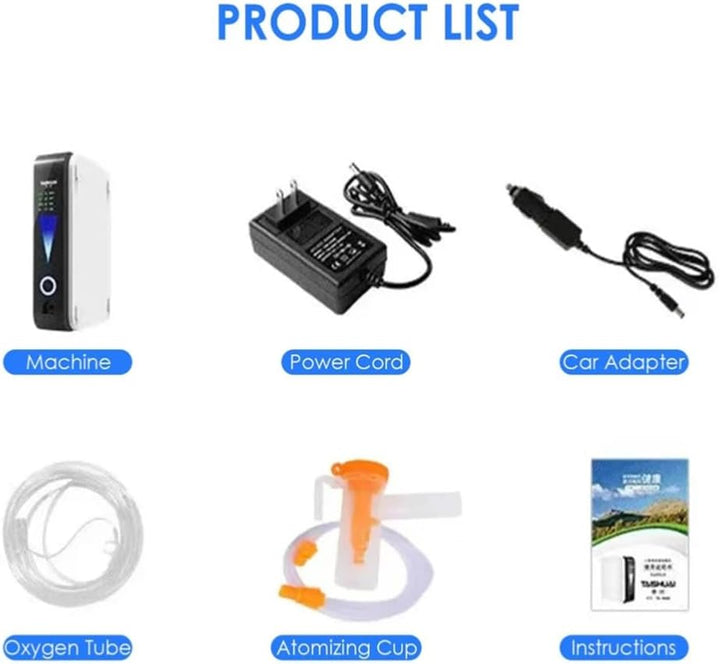 Compact Oxygen Concentrator Low Noise Daily Oxygen Support