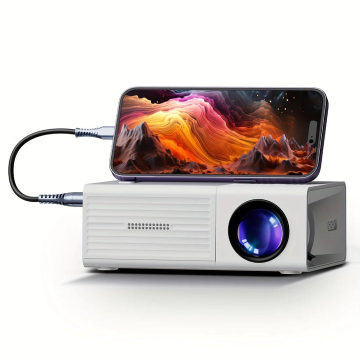 Ultra-Heller Mini Beamer 3000 Lumen – Tragbar, HDTV & USB | Ideal für Heimkino & Outdoor