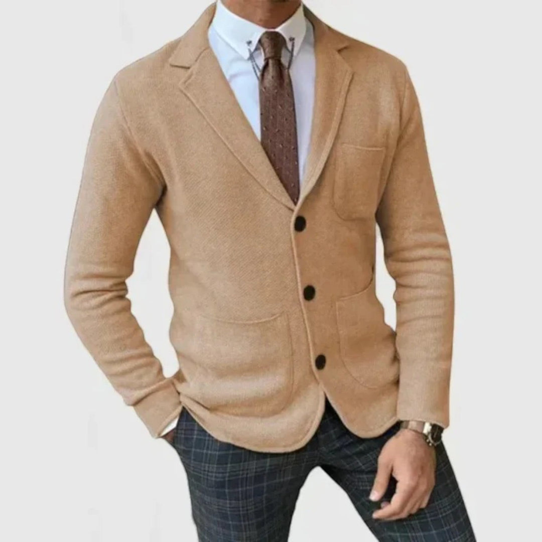 André | Lässiger Strickblazer Für Herren | Leicht