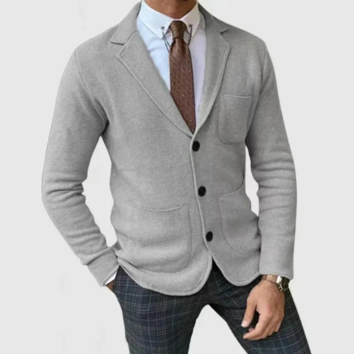 André | Lässiger Strickblazer Für Herren | Leicht