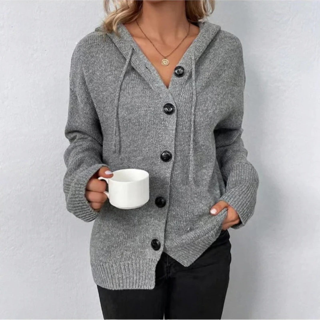 Manon | Strickjacke Mit Kapuze Für Damen | Warm