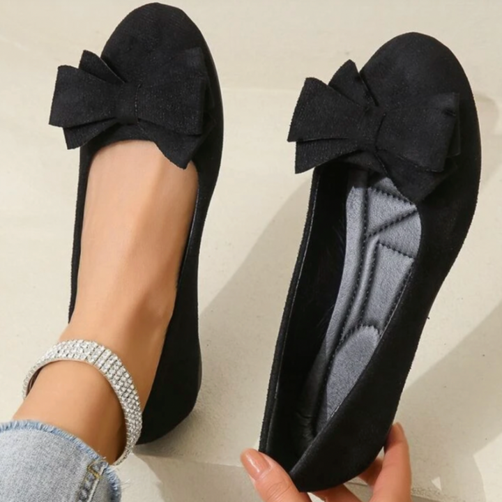 Leona | Bequeme Flache Schuhe Für Frauen | Runde Zehe