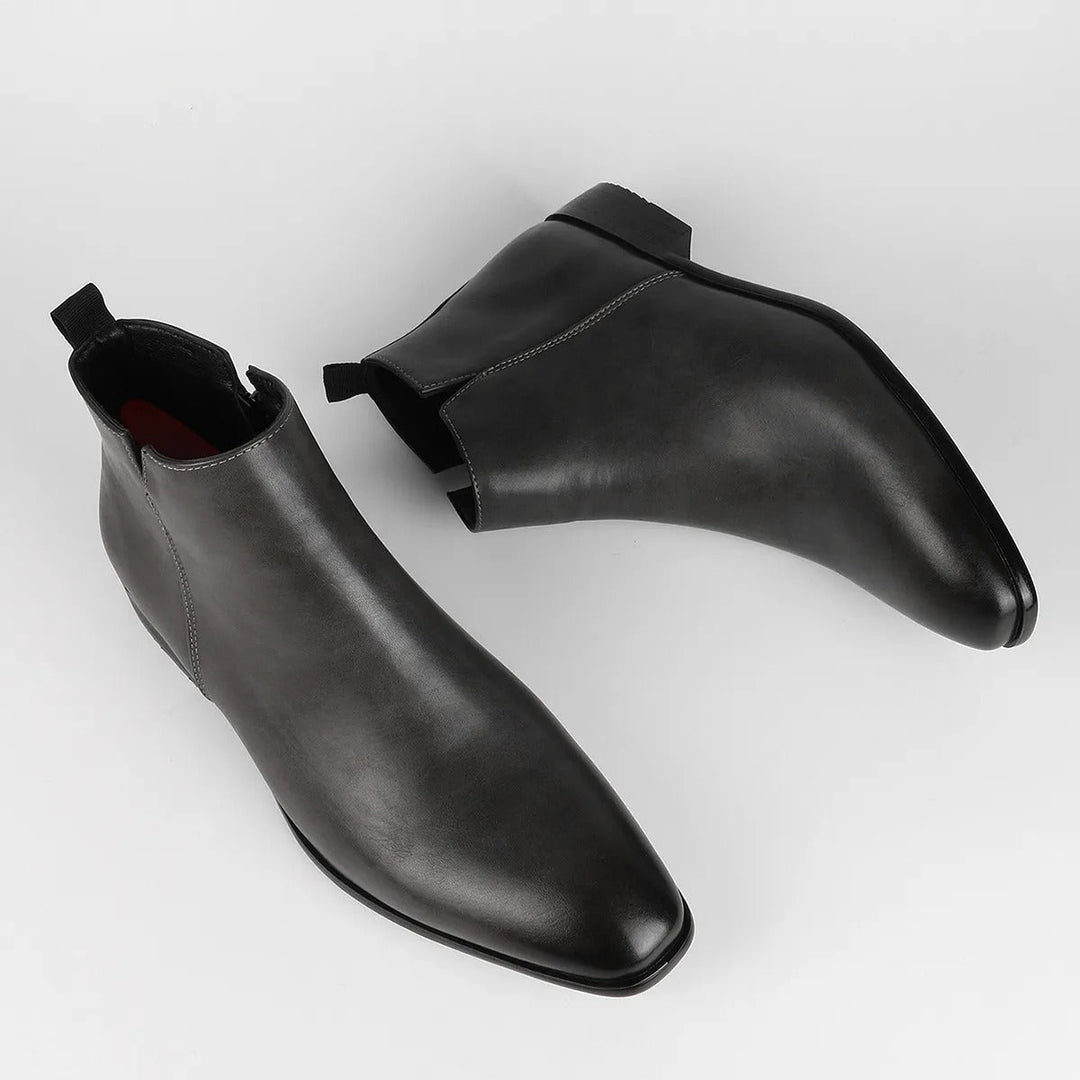 Herren-stiefeletten Mit Spitzer Spitze | Mit Seitlichem Reißverschluss