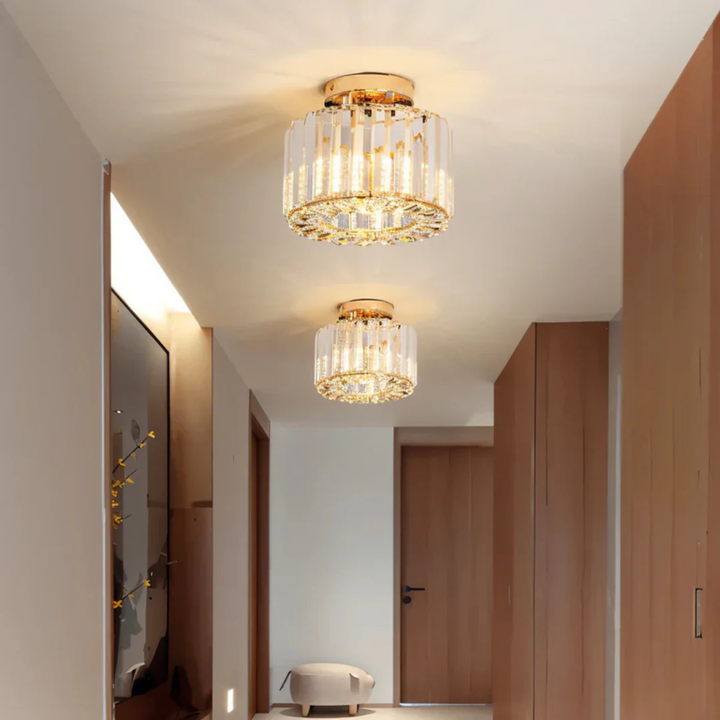 Kristall-Deckenleuchte mit LED – Luxuriös, Funkelnd & Elegant | Stilvolle Beleuchtung für Wohnzimmer, Flur & Schlafzimmer
