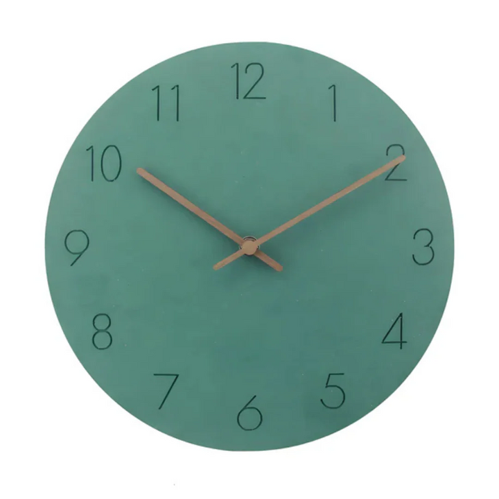 Holz-Wanduhr im minimalistischen Design – Stilvoll & Lautlos | Perfekt für Wohnzimmer, Büro & moderne Innenräume
