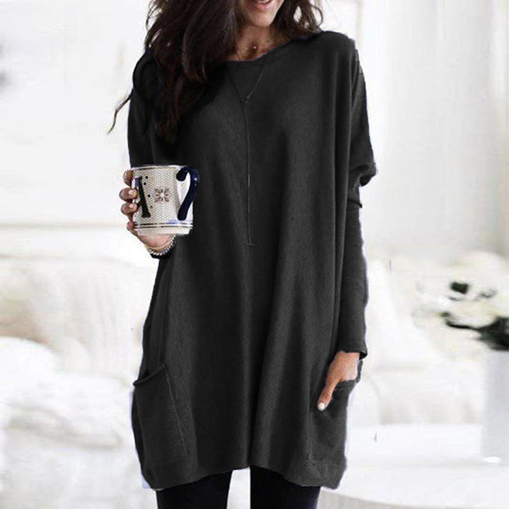 Oversize Tunika Pullover Mit Taschen Für Damen | Winter