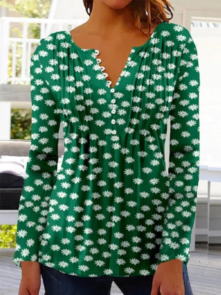 Camila | Elegante Blumenbluse Für Damen