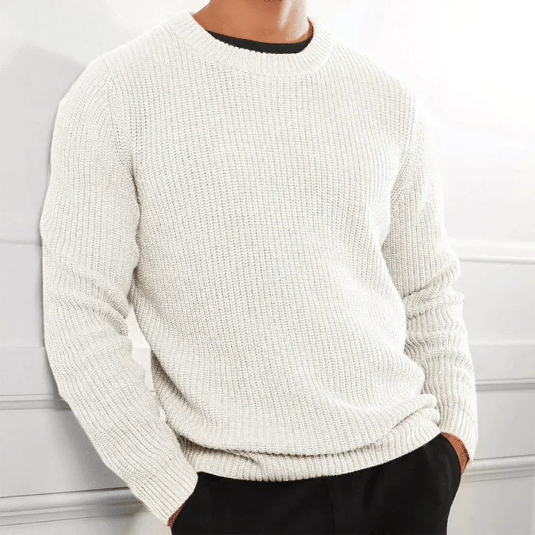Stilvoller Strickpullover Mit Rundhalsausschnitt Für Herren | Winter