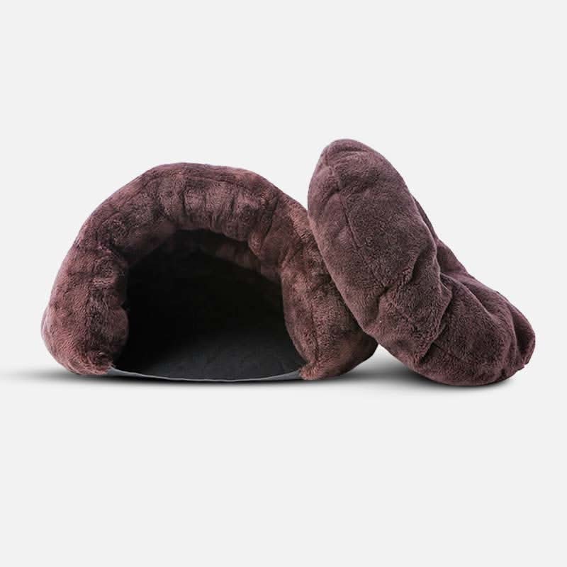 Hooded Hideaway Dog Bed for Small Dogs Indoor Use