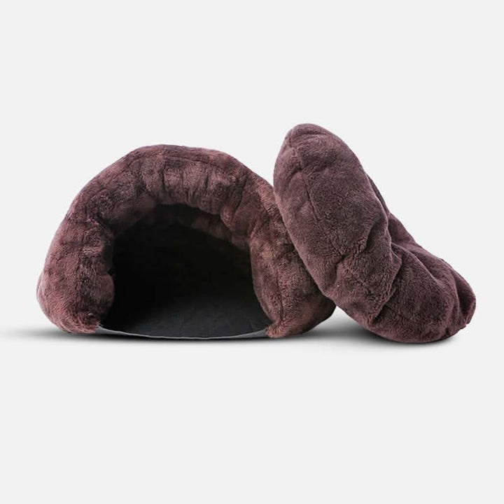 Hooded Hideaway Dog Bed for Small Dogs Indoor Use