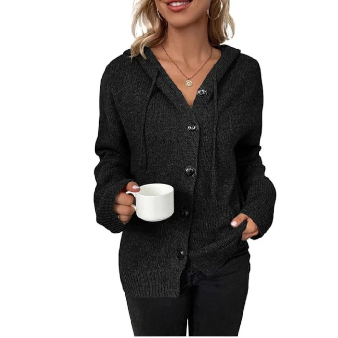 Manon | Strickjacke Mit Kapuze Für Damen | Warm
