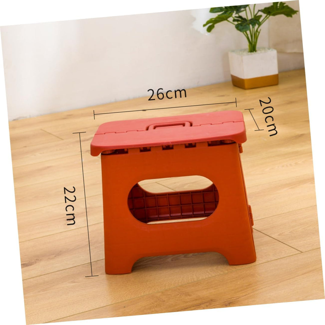 Compact Fold-Flat Step Stool for Indoor and Outdoor Use