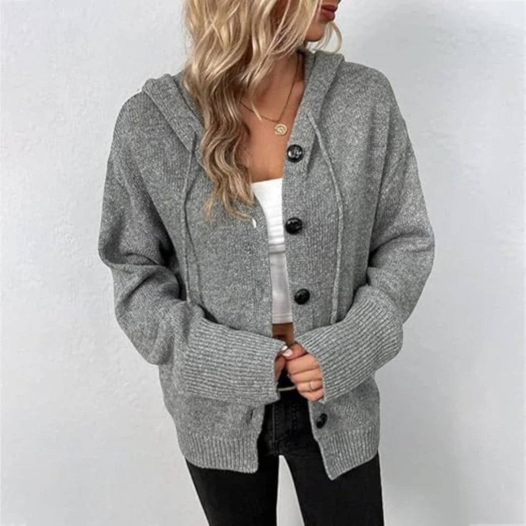 Manon | Strickjacke Mit Kapuze Für Damen | Warm
