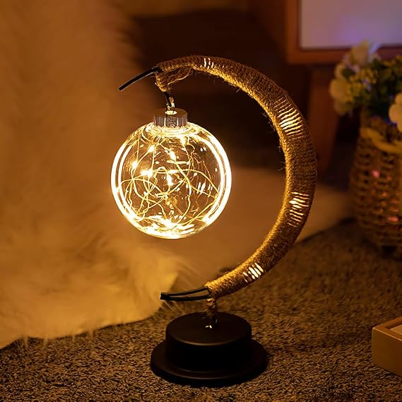 Decorative Moon Table Lamp LED Ambient Night Light