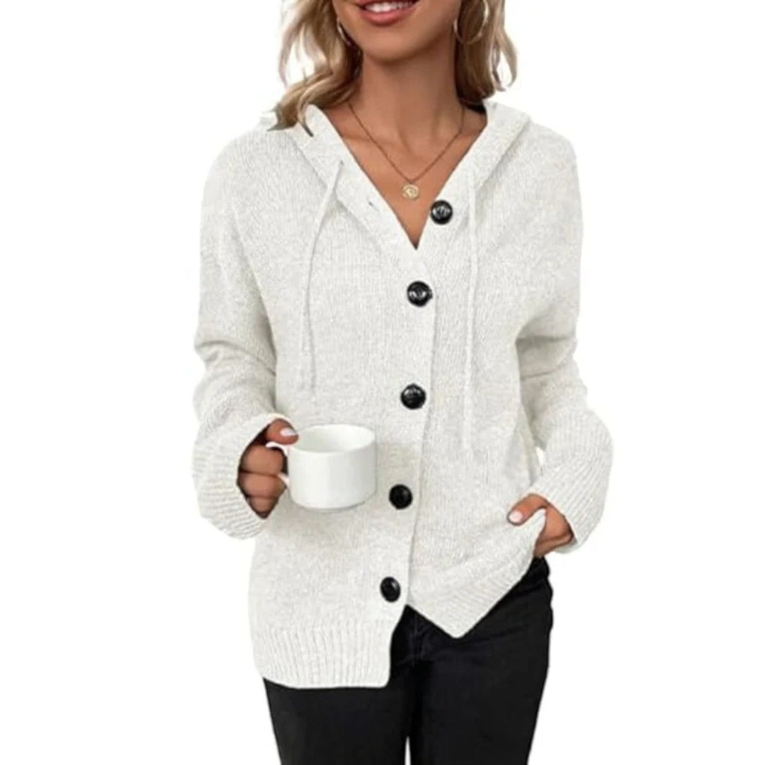 Manon | Strickjacke Mit Kapuze Für Damen | Warm