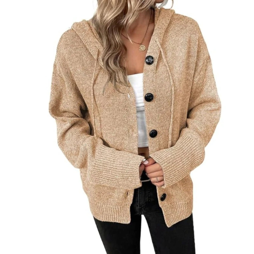 Manon | Strickjacke Mit Kapuze Für Damen | Warm