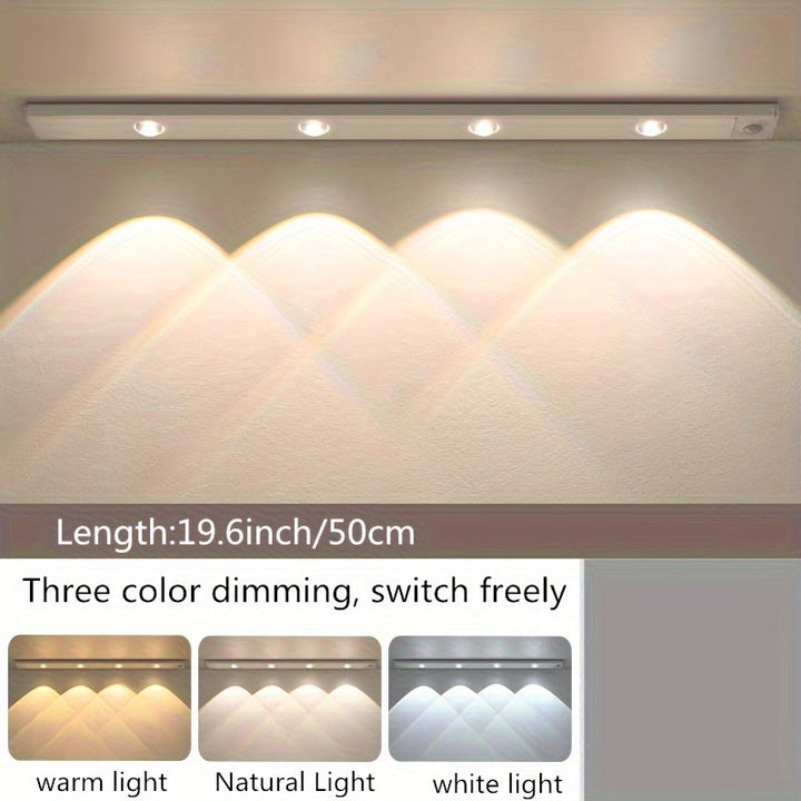 Wireless LED Motion Sensor Light Strip Rechargeable Indoor Lighting