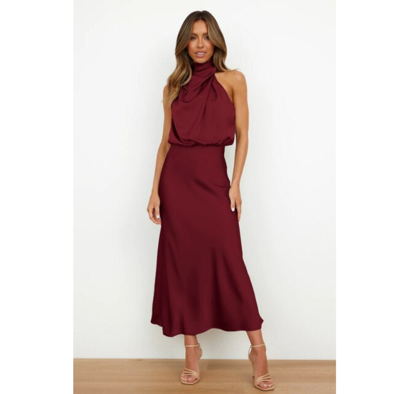 Damen Abendkleid Mit Neckholder | Midi