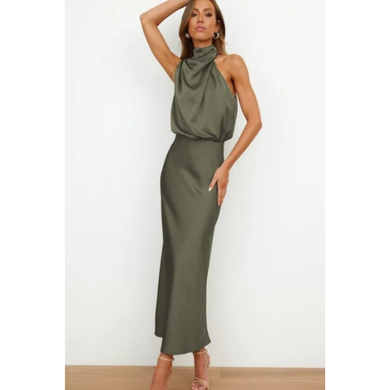 Damen Abendkleid Mit Neckholder | Midi