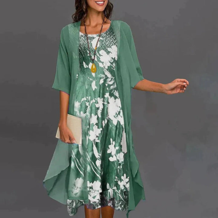 Elegantes Blazerkleid Mit Blumenmuster Für Damen | Mini