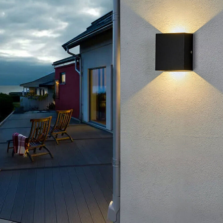 Exterior Wall Light With Sensor Dual Brightness Outdoor Lighting