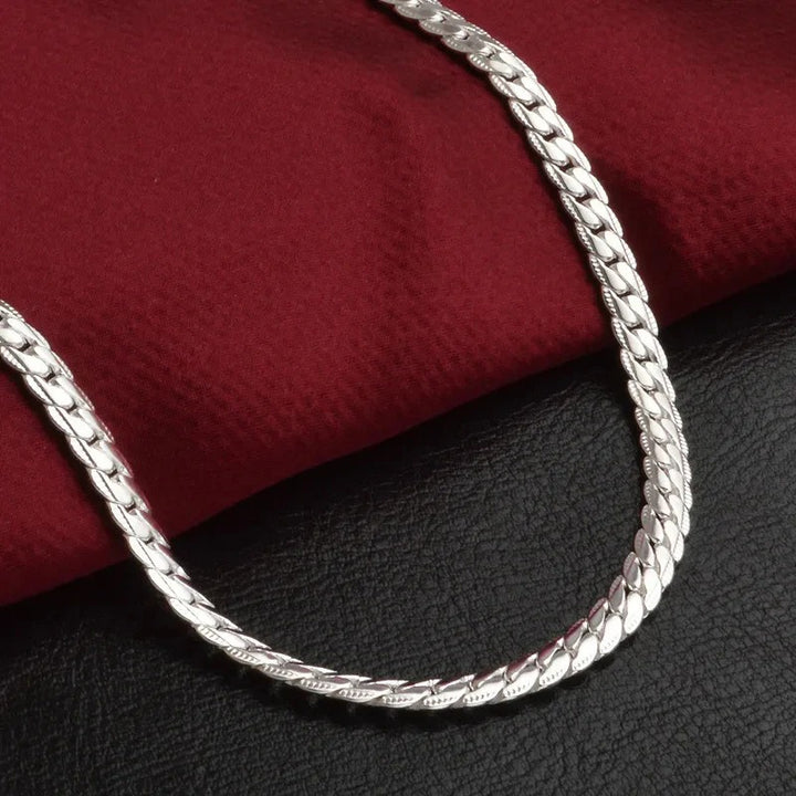 Sterling Silber Halskette – Elegantes Design mit Glückssymbol | Hochwertig, Zeitlos & Perfekt als Geschenk