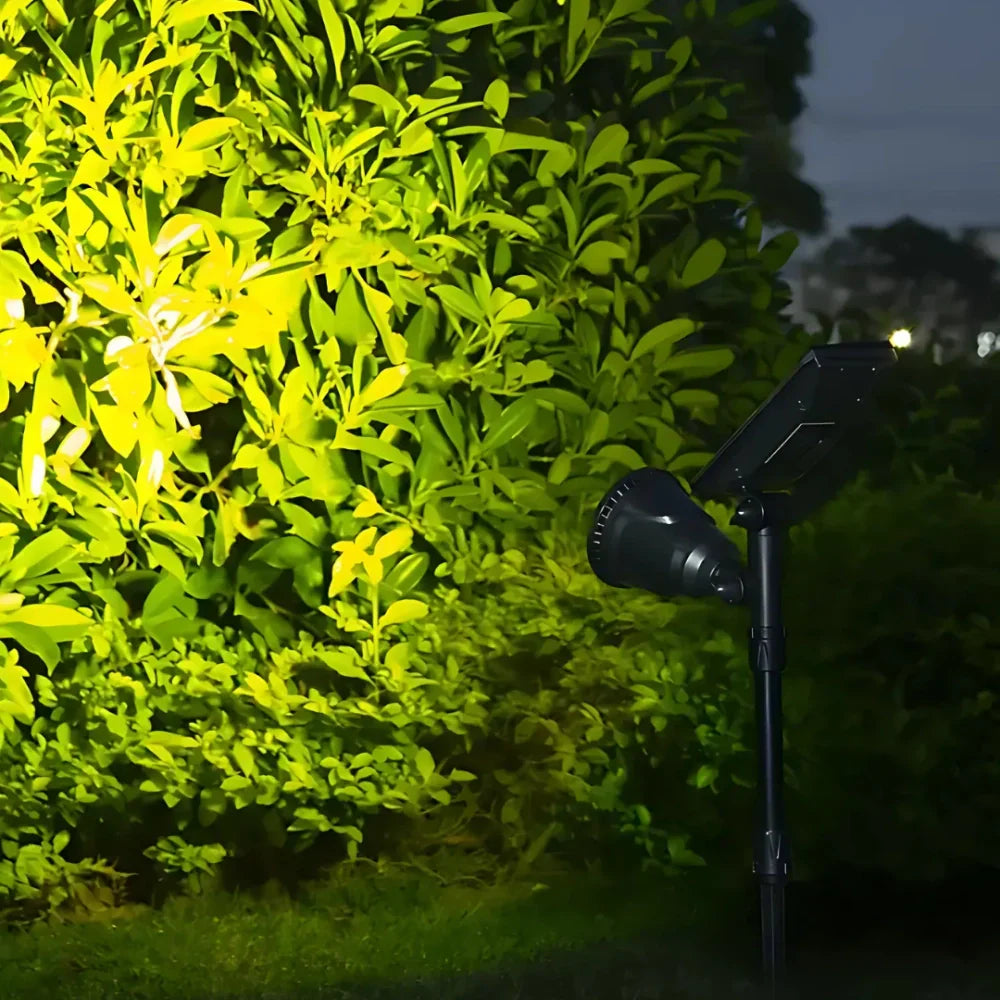 Solar Garden Spotlight Adjustable Colour Outdoor Lighting