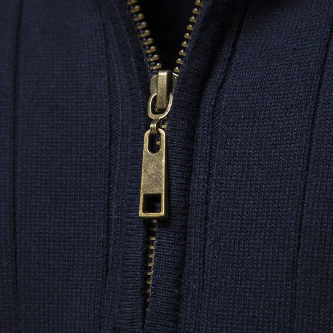 Herren Strickpullover Mit Langarm | Halb Reißverschluss