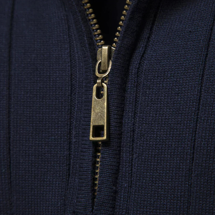 Herren Strickpullover Mit Langarm | Halb Reißverschluss