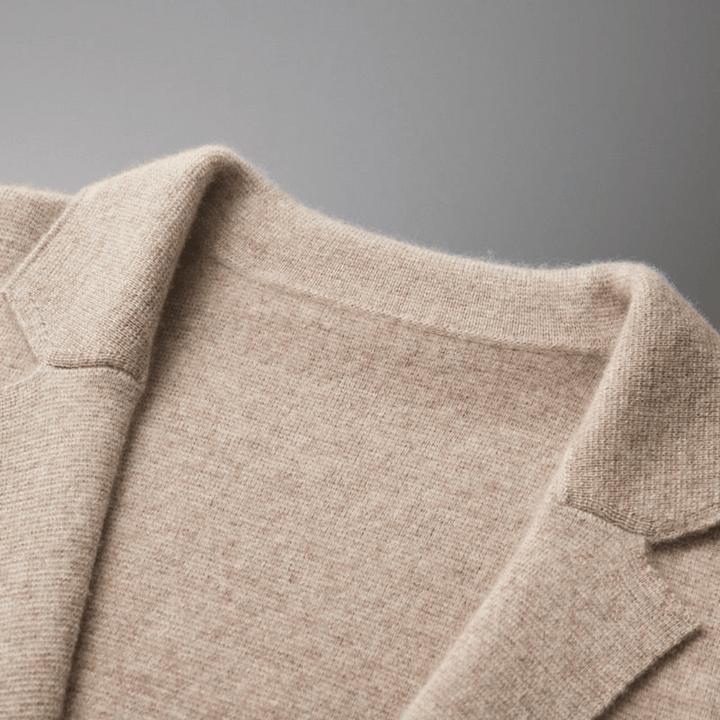 Herren Solide Strickjacke Mit Langen Ärmeln | Winter