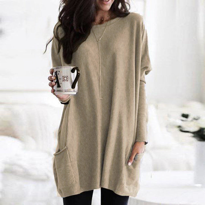 Oversize Tunika Pullover Mit Taschen Für Damen | Winter