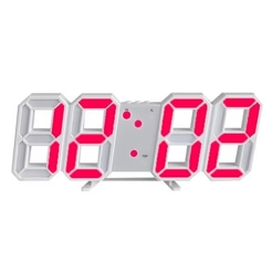 3D LED-Wanduhr – Groß, Dimmbar & mit Anzeige für Zeit, Datum & Temperatur | Moderne Digitaluhr für Wohnzimmer, Büro & Schlafzimmer