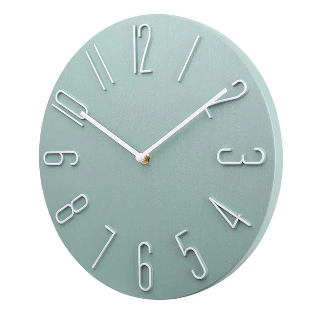 Dekorative Wanduhr – Stilvoll & Farbig für Wohnzimmer, Küche & Büro | Modernes Wohnaccessoire mit leisem Uhrwerk