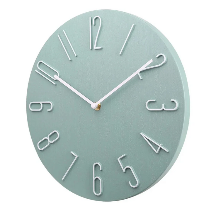 Dekorative Wanduhr – Stilvoll & Farbig für Wohnzimmer, Küche & Büro | Modernes Wohnaccessoire mit leisem Uhrwerk