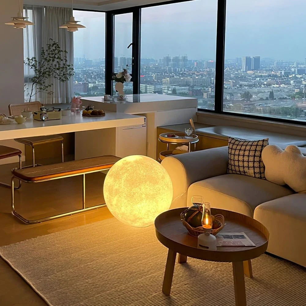 Lampes globe lune pour extérieur avec télécommande