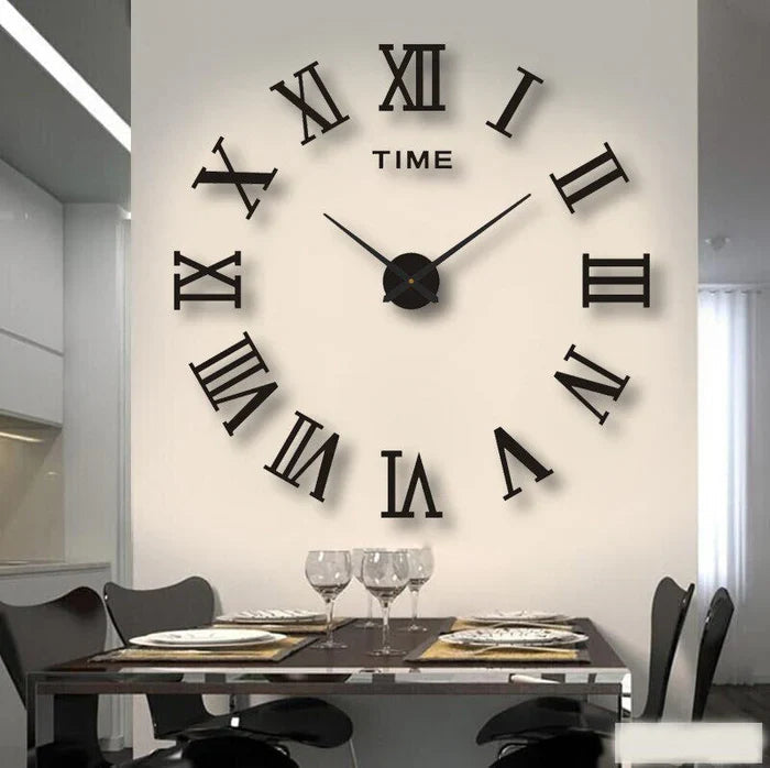 Modern Decorative Wall Clock Silent & simple to Mount