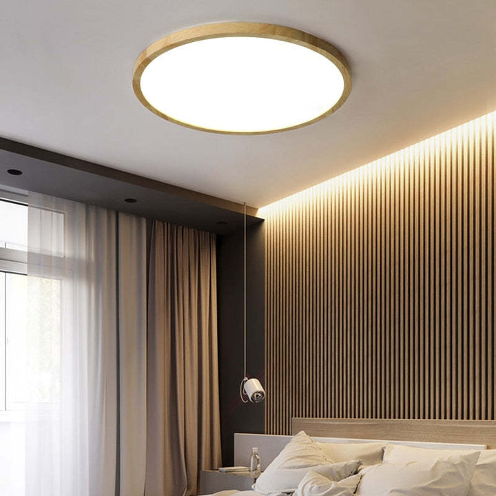 Round Flush Ceiling Light Minimalist Low-Profile Design