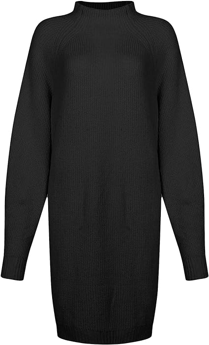 Damen Strickkleid Für Den Winter | Rollkragen