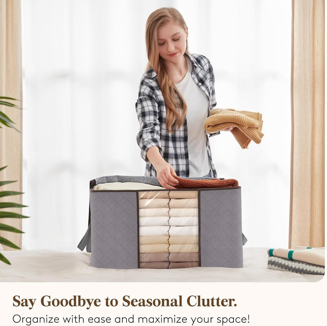 Clothes Storage Organizers Boxes Foldable Design with Handles