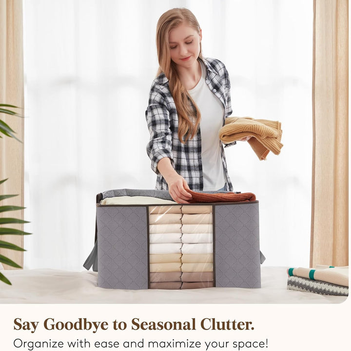 Clothes Storage Organizers Boxes Foldable Design with Handles