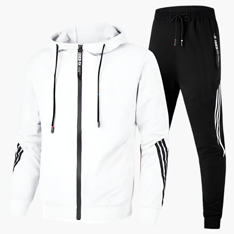 Stylisches Trainingsanzug-Set Mit Reißverschluss Für Den Winter Für Herren | Mit Tasche