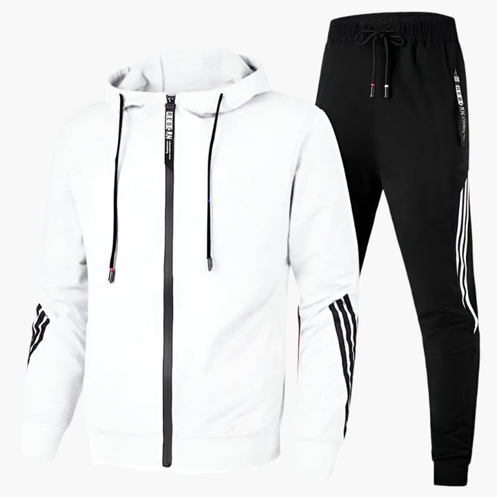 Stylisches Trainingsanzug-Set Mit Reißverschluss Für Den Winter Für Herren | Mit Tasche