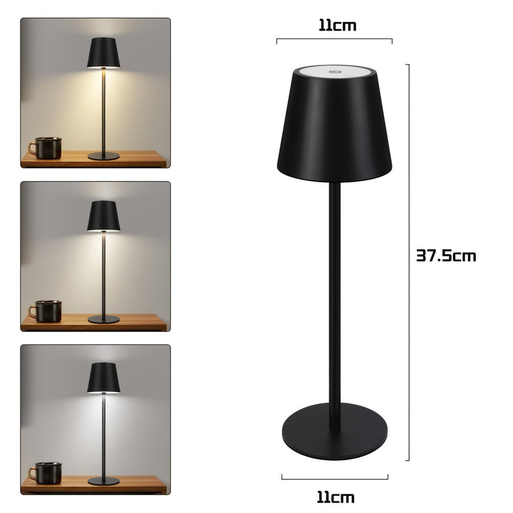 Touch Activated Rechargeable LED Table Lamp for Bedside Use