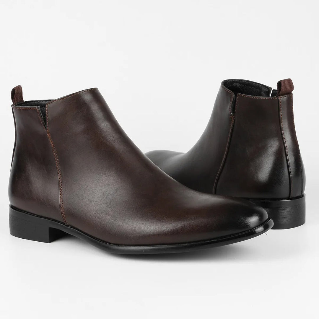 Herren-stiefeletten Mit Spitzer Spitze | Mit Seitlichem Reißverschluss