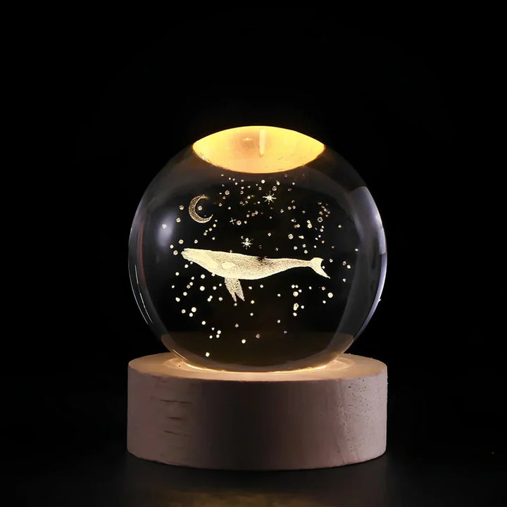 LED 3D Planet Night Light Decorative USB Table Lamp