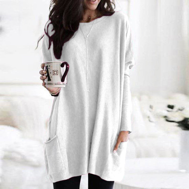 Oversize Tunika Pullover Mit Taschen Für Damen | Winter